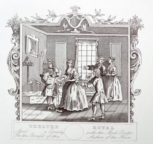 Kraliyet Tiyatrosu; Drury şeridi; Londra by William Hogarth