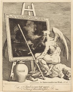 Bir Resim Sigara İçme Zamanı by William Hogarth