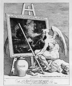 Bir Resimde Sigara İçme Zamanı, 1761 by William Hogarth