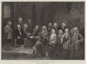 Donanma Valisinin Yargılanması by William Hogarth