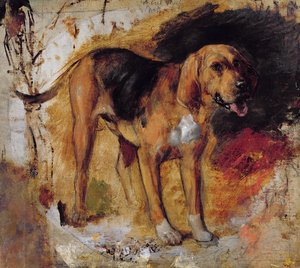 Bir Bloodhound Çalışması by William Holman Hunt