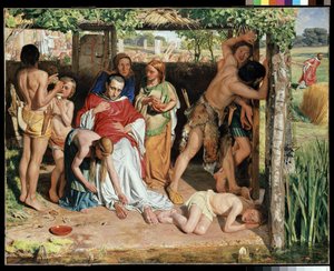 Druidlerin Zulmünden bir Hıristiyan Misyoneri barındıran dönüştürülmüş bir İngiliz Ailesi, 1850