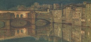Ponte Vecchio, Floransa by William Holman Hunt