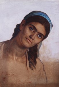 Suriyeli Bir Kadının İncelenmesi, 1876 by William Holman Hunt