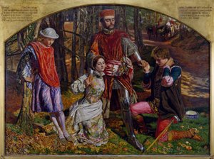 Verona İki Beyefendi, 1850-1851. by William Holman Hunt