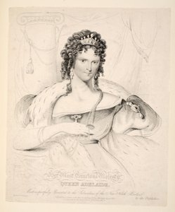 En Merhametli Majesteleri Kraliçe Adelaide, New North Briton Abonelerine Saygıyla Sunuldu, pub. 1830 by William Home Lizars