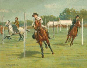 Yarışlar Tarihi ve Modern, Bükme Yarışları (chromolitho)