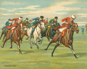 Yarışlar Tarihi ve Modern, Kazak At Yarışları (chromolitho)