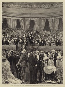 Uluslararası Sergide Resepsiyon, Albert Hall gravür sahnesi