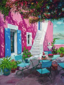 Sıcak pembe teras (gemide yağ) by William Ireland