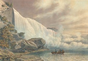 Amerikan Yakasından Niagara Şelalesi, 1840