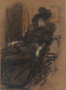 oturan kadın by William James Glackens