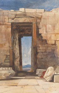 Akropolis'te Bir Kapı, Atina by William James Muller