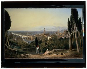 San Miniato'dan Floransa ve Arno Nehri manzarası by William James Muller