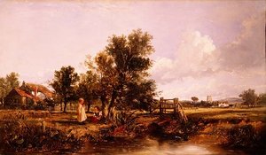 Medway üzerinde Gillingham by William James Muller
