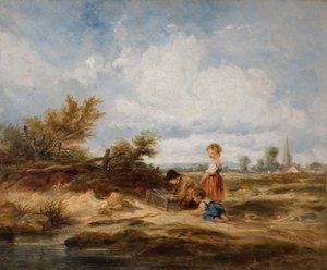 Hampstead Heath - Kuş Tuzağı, 1845. by William James Muller