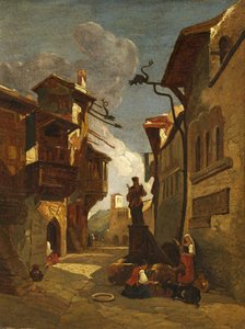 italyanca sokak sahnesi by William James Muller