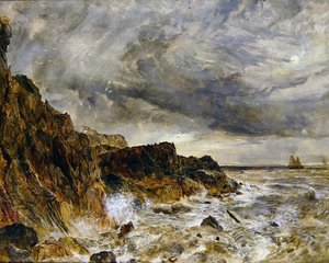 Llanddwyn Kayaları (tuval üzerine yağlı boya)