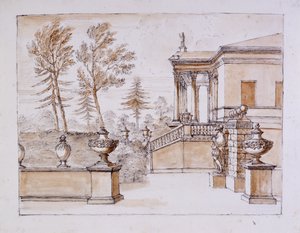 Chiswick, Inigo Jones heykeli tarafındaki Villa