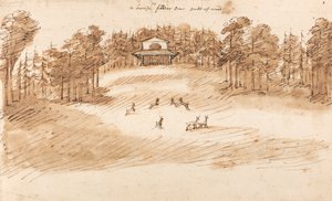 Bir Geyik Parkında Bir Köşk İçin Tasarım by William Kent