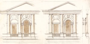 Hazine, Whitehall, Londra: Cephenin Alternatif Yükseklikleri by William Kent