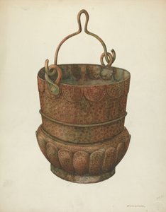 Dövülmüş Bakır Kova, 1938. by William Kieckhofel