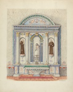 Side Altar, San Luis Rey Misyonu, 1941.