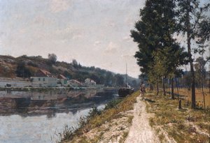 Loing Bankaları, ca. 1894-97. by William Lamb Picknell
