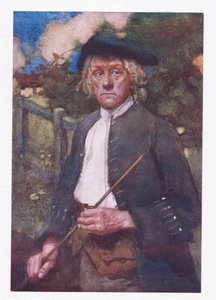 Sert ve sert bir adamdı (renkli litho)