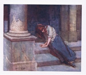 Ve soğuktan buruk ve duştan büzülen, yüreği ağırlaşan o uğursuz saatten (renkli lito) şikayet ediyor by William Lee Hankey