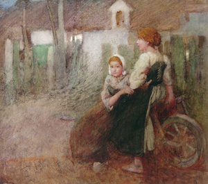 Akşam Işığı (kağıt üzeri sulu boya) by William Lee Hankey