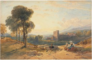 Manzara, İtalya, 1872. by William Leighton Leitch