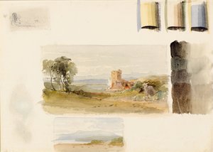 Belirtilen Renk Şeması ile Manzara Resmi Dersleri by William Leighton Leitch