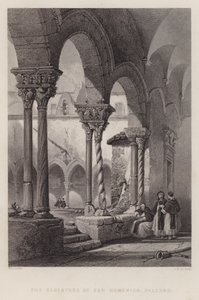 San Domenico, Palermo Manastırları (gravür) by William Leighton Leitch