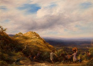 Ormanlık Bir Vadi ve Tepe, 1865.