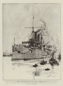 Yeni Birinci Sınıf Korumalı Kruvazör HMS Blenheim, Deneme Gezisinde