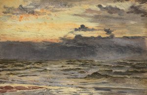 Fırtınadan Sonra Deniz-Plaj Çalışması (Gemide Petrol) by William Lionel Wyllie