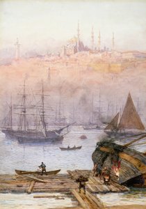 ಗೋಲ್ಡನ್ ಹಾರ್ನ್, 1896 ಟರ್ಕ್ by William Lionel Wyllie