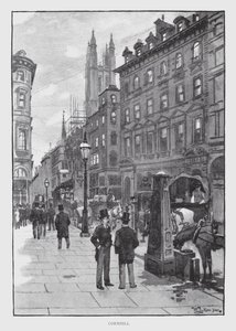 Cornhill (lito) by William Luker