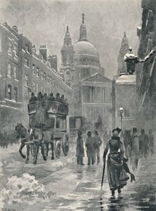 Bir Kış Sabahı Ludgate Tepesi, 1891 by William Luker