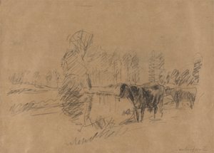 Bir Peyzajdaki Sığır by William Mark Fisher