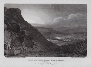 Otley Kasabası ve Wharfe Vadisi, Yorkshire (gravür)
