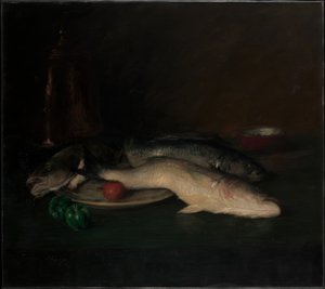 Natürmort: balık by William Merritt Chase