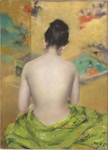 Ten Rengi ve Altın Çalışması by William Merritt Chase