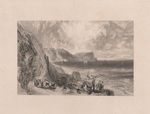 Clovelly Körfezi ve Lundy Adası by William Miller