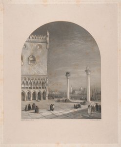 Venedik - Piazzetta by William Miller