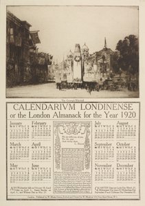 Calendarium Londinense veya 1920 için Londra Almanack, Cenotaph