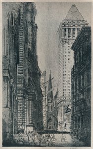 Wall Street, New York, c1913 by William Monk