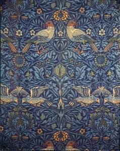 Kuşlar. Dekoratif kumaş, 1878. by William Morris