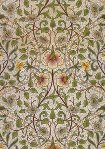 Dekorasyon kumaşı. 1876-90 by William Morris